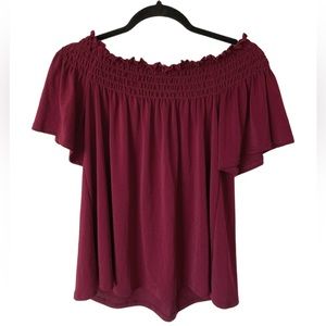 BP. Off Shoulder Top Ruffle